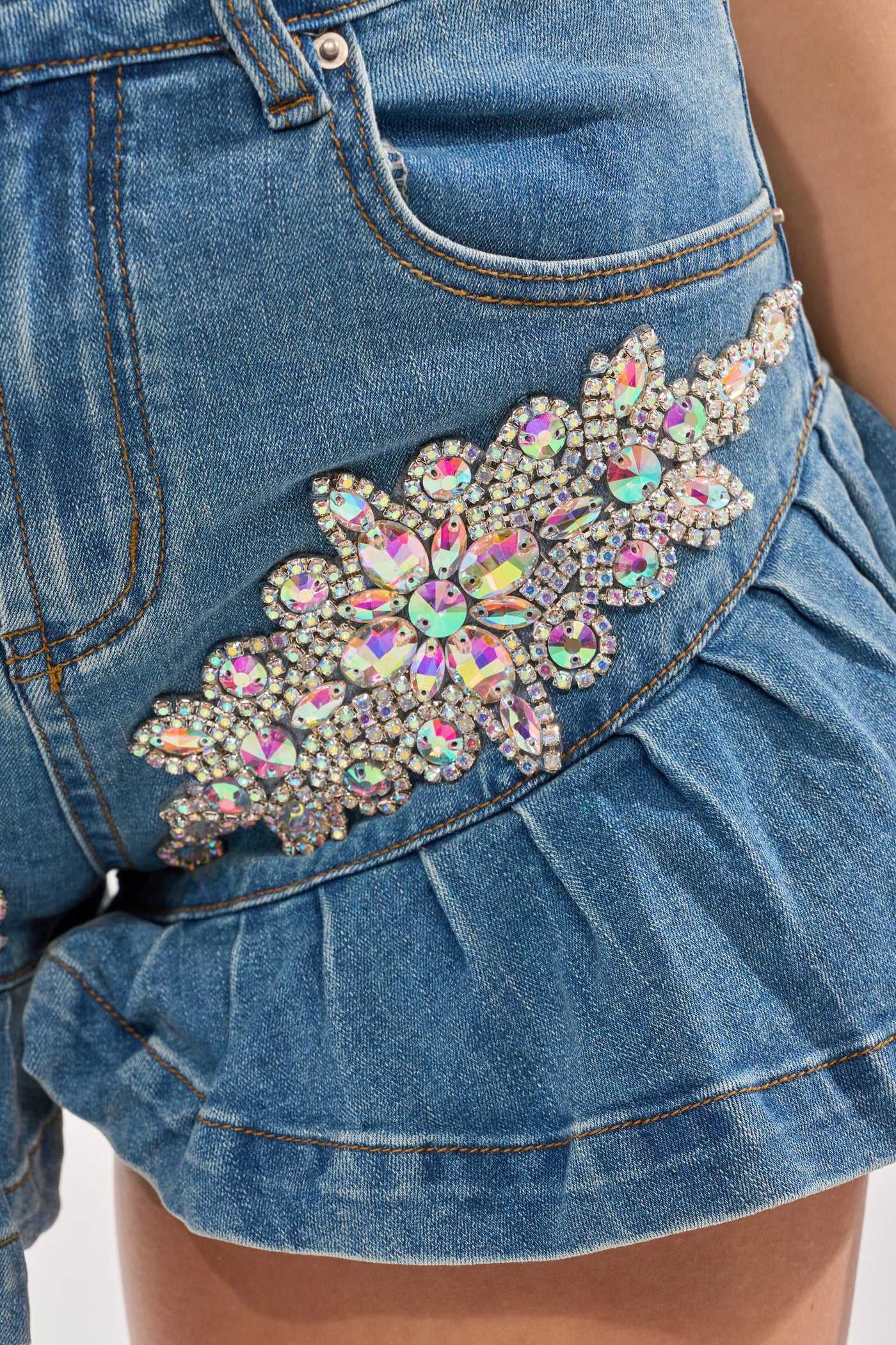 PRETTY GIRL PROBLEMS DENIM SHORT
