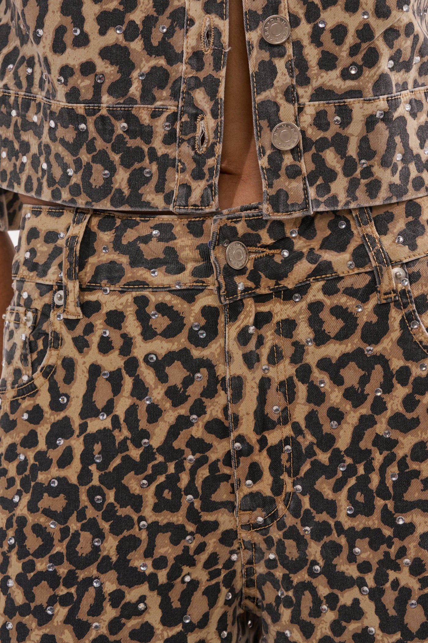 LEOPARD SISTA RELAXED DENIM