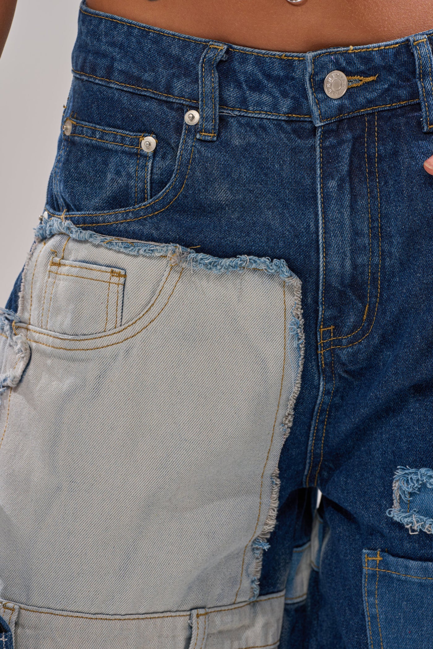 TOO MUCH GOING ON WIDE LEG DENIM
