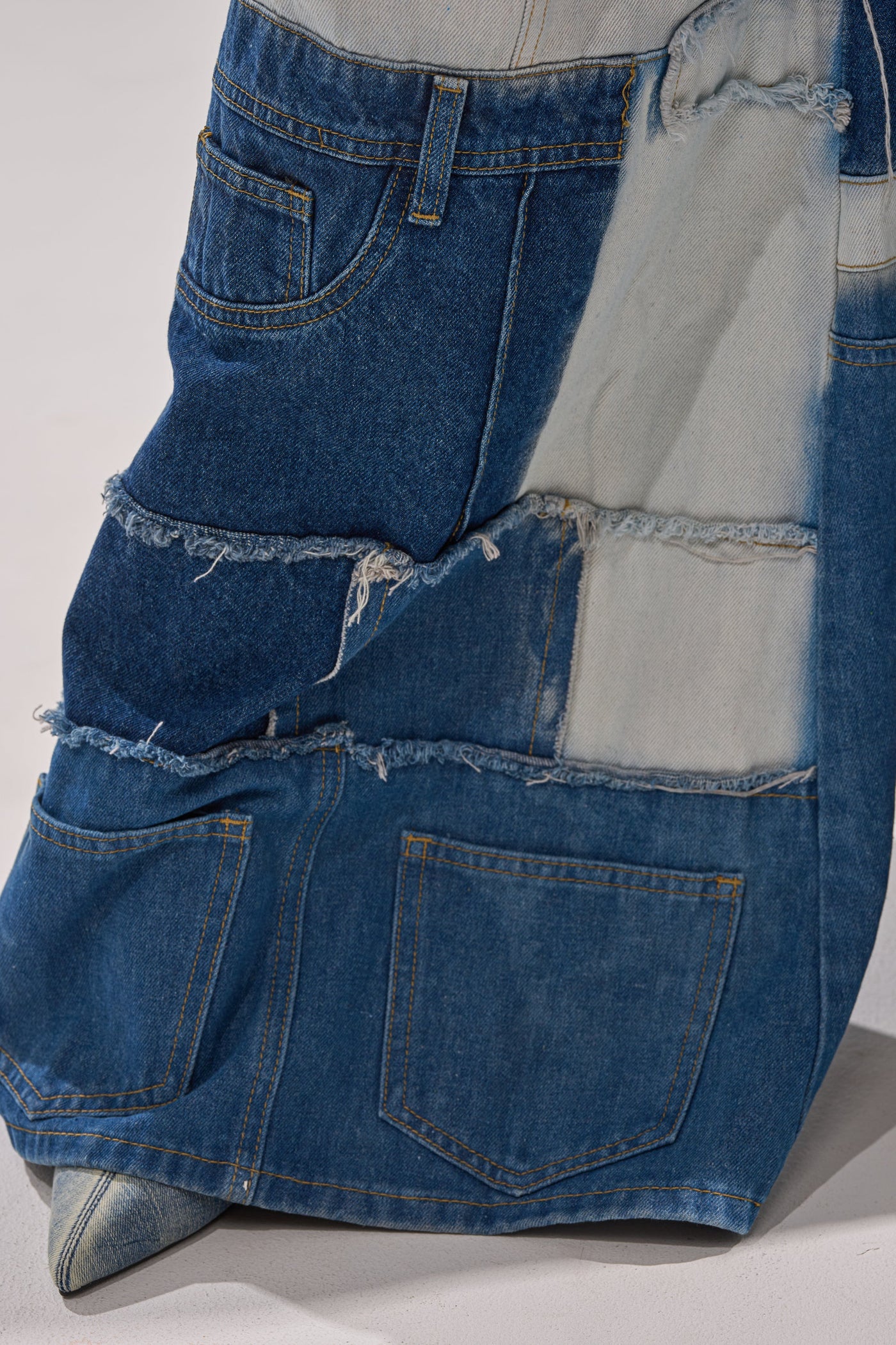 TOO MUCH GOING ON WIDE LEG DENIM