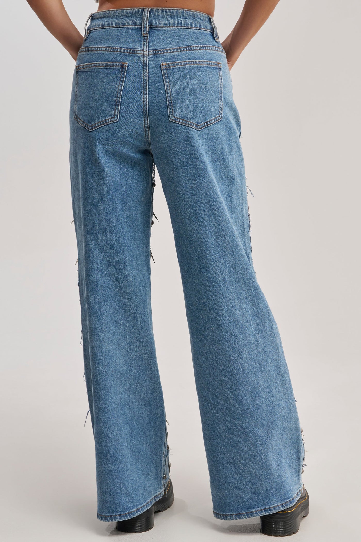 MIXED EMOTIONS EMBELLISHED DENIM