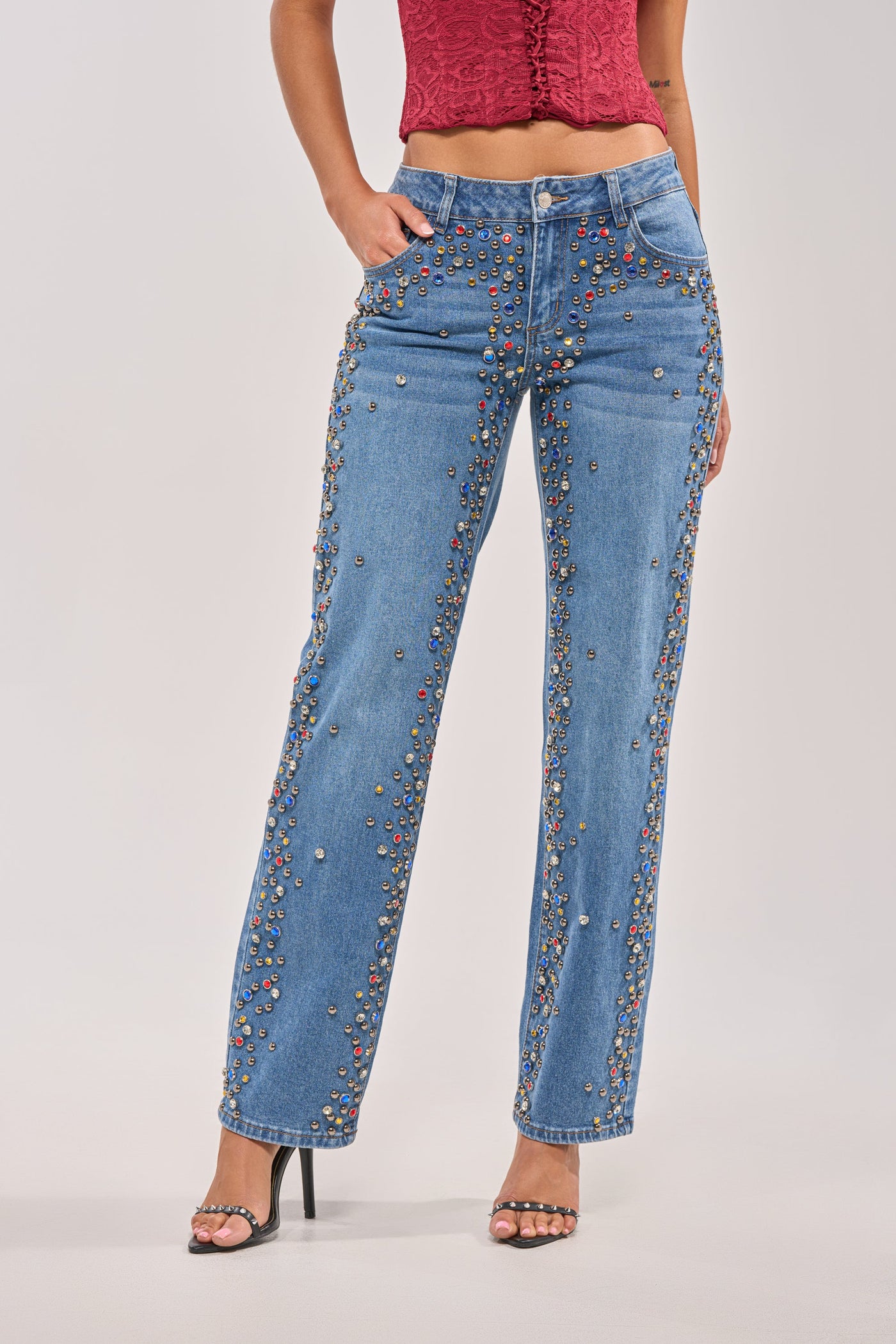 JESSIE RHINESTONE DENIM