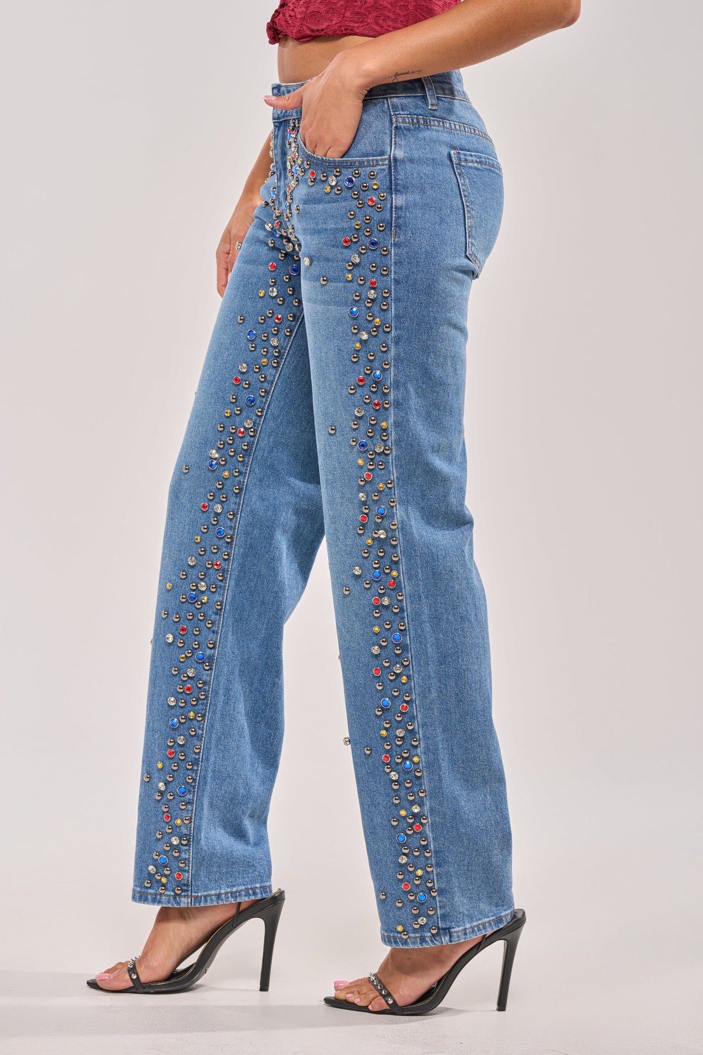 JESSIE RHINESTONE DENIM