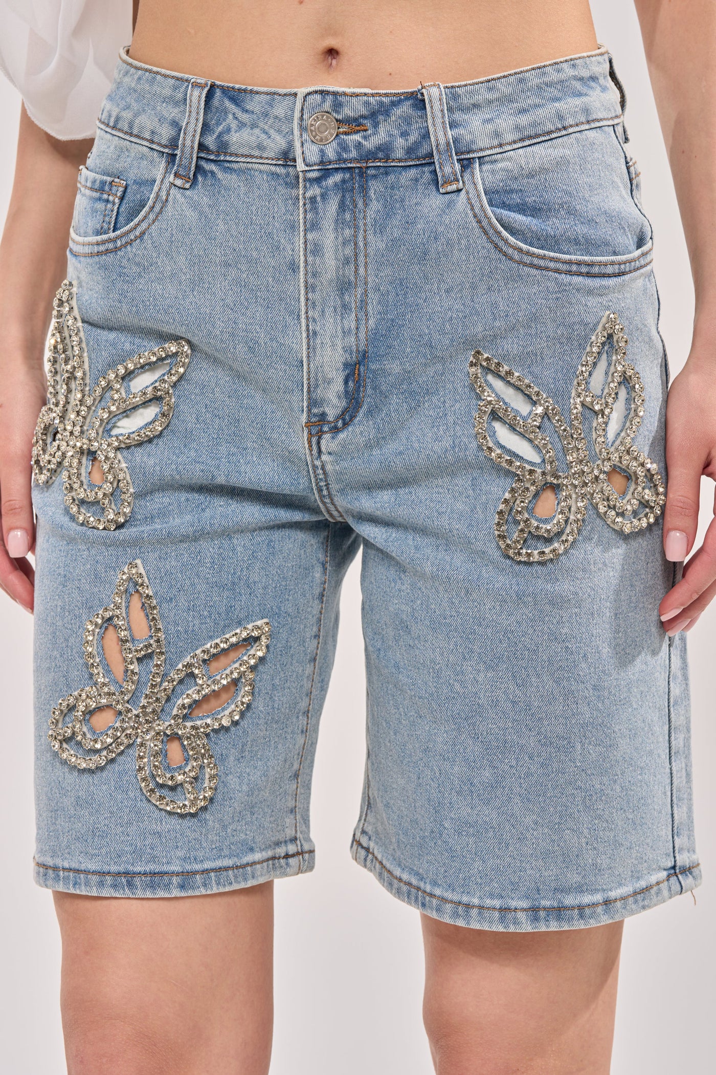 BUTTERFLY QUEEN DENIM SHORT