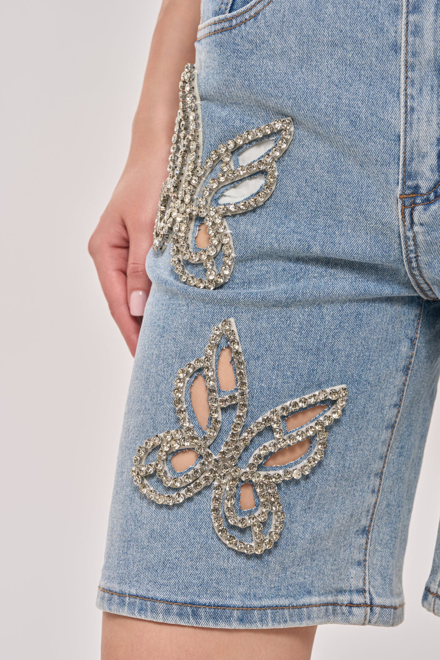 BUTTERFLY QUEEN DENIM SHORT