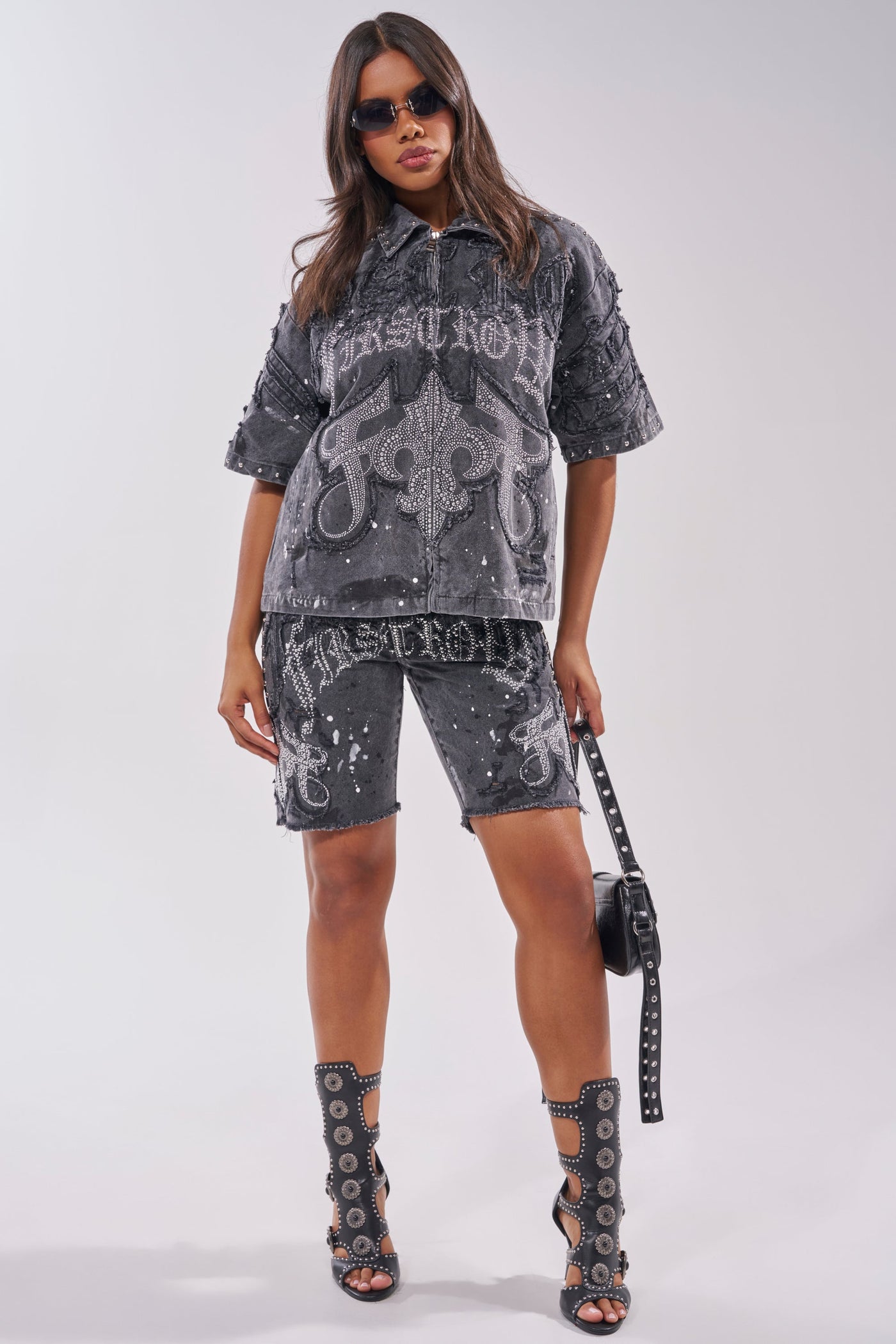 NOT LIKE THE REST EMBELLISHED DENIM SHORT