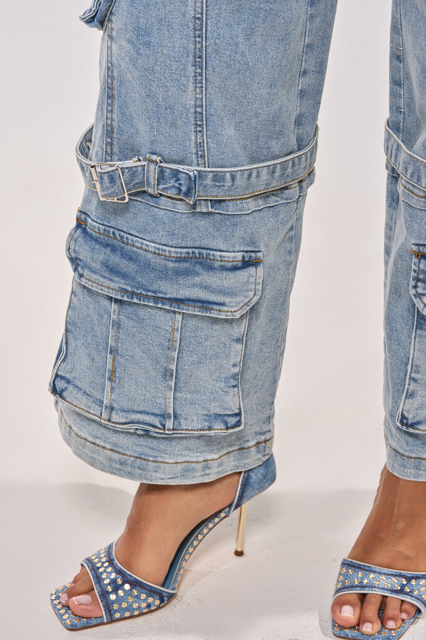 KARA DENIM CARGO PANT