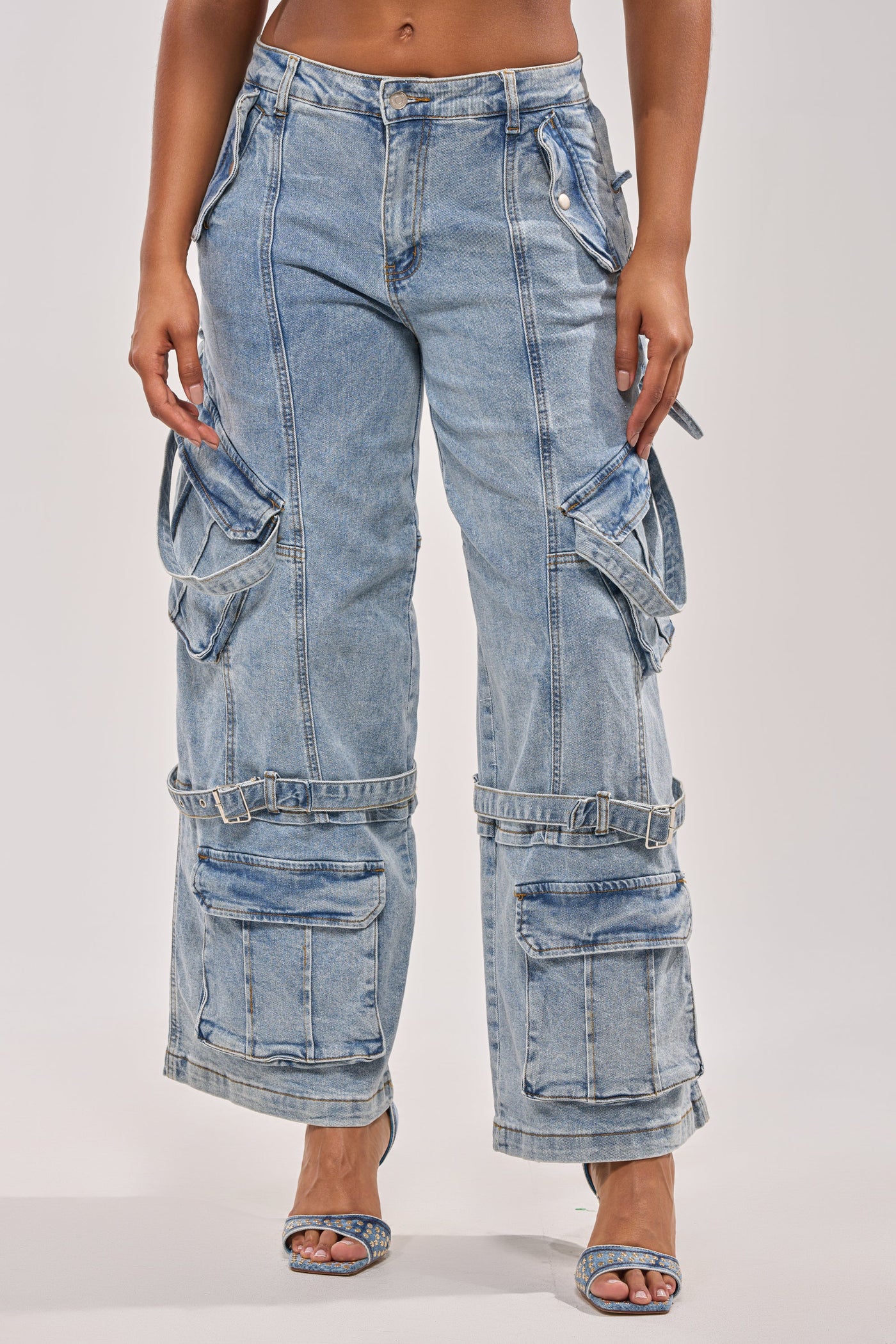 KARA DENIM CARGO PANT