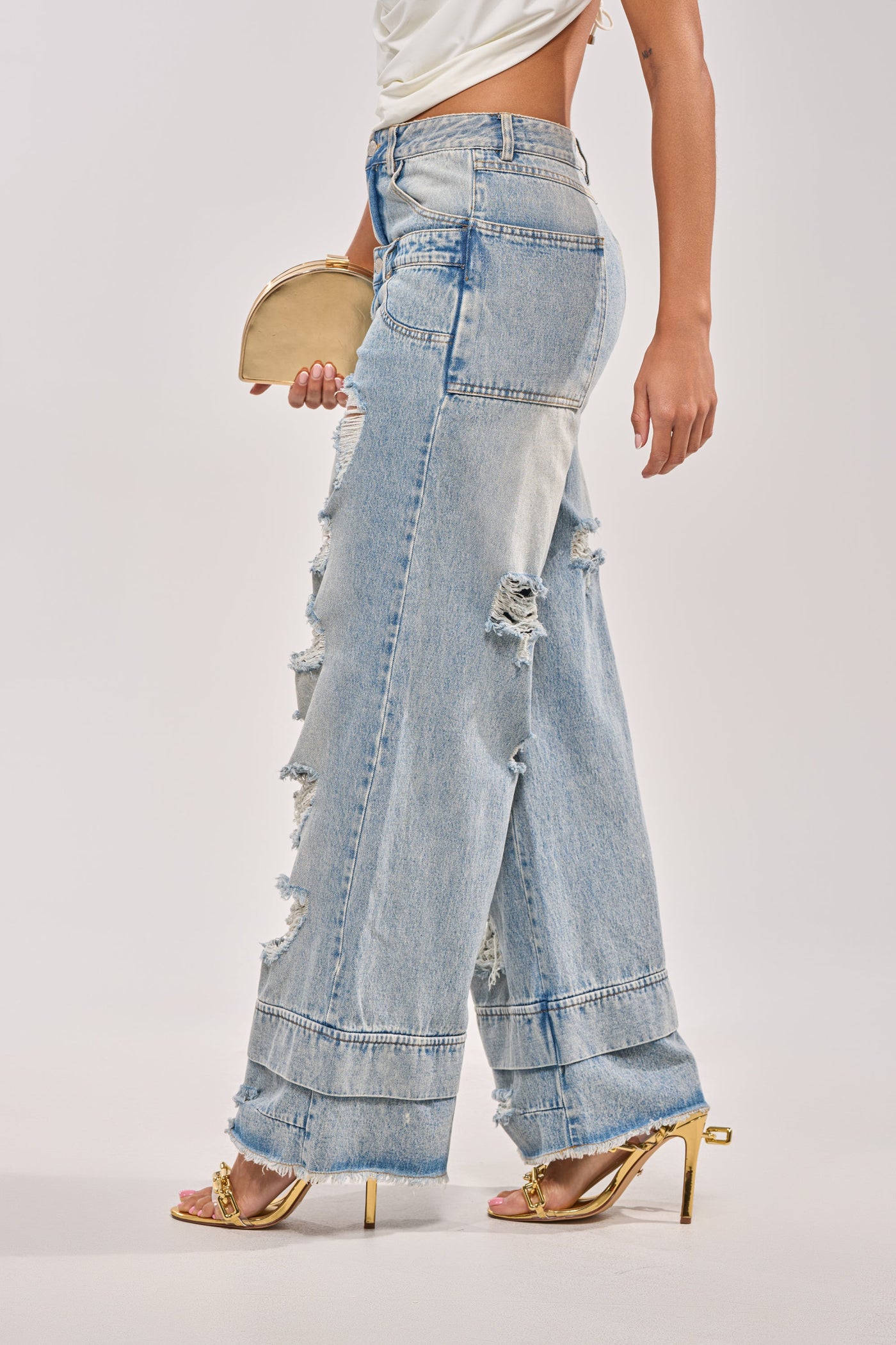 GO GET SOME DOUBLE WAISTED DENIM