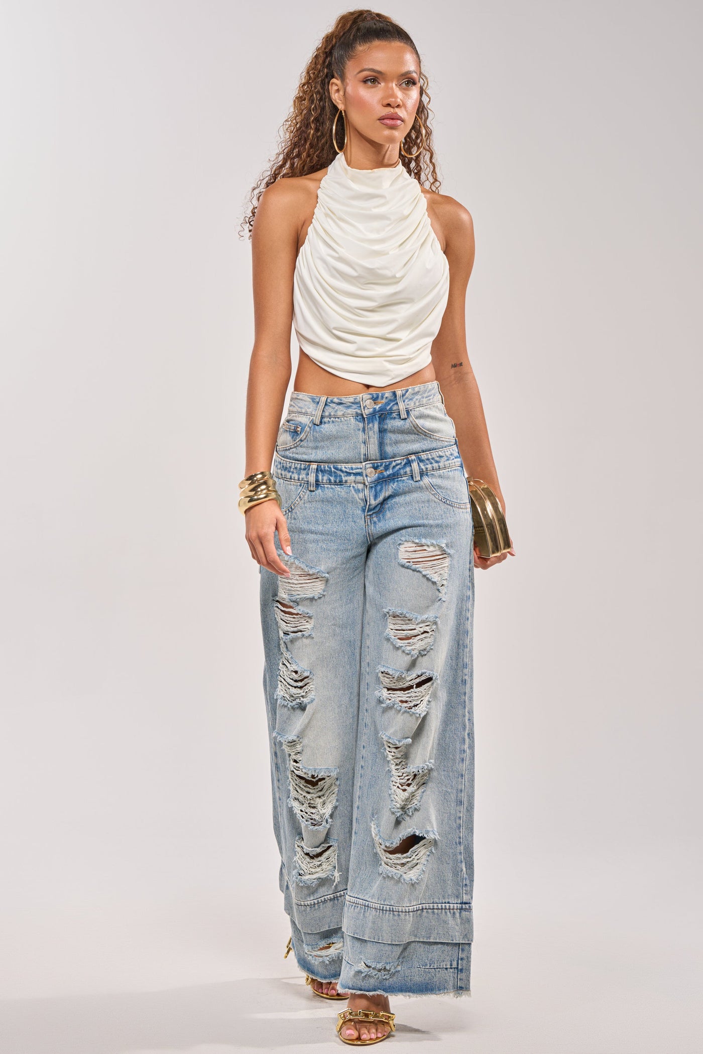 GO GET SOME DOUBLE WAISTED DENIM