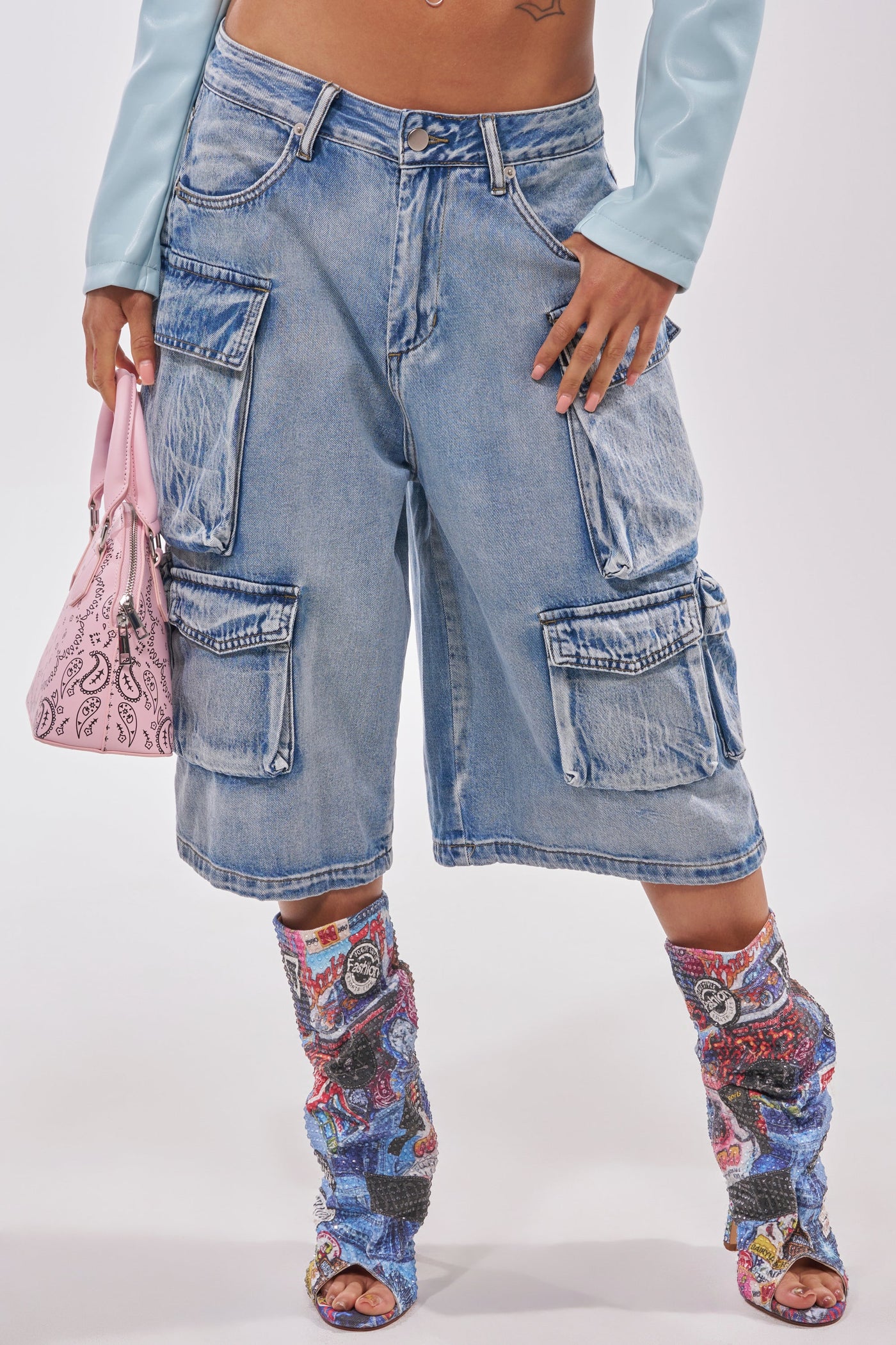 TOO MUCH FUN CARGO BERMUDA SHORT