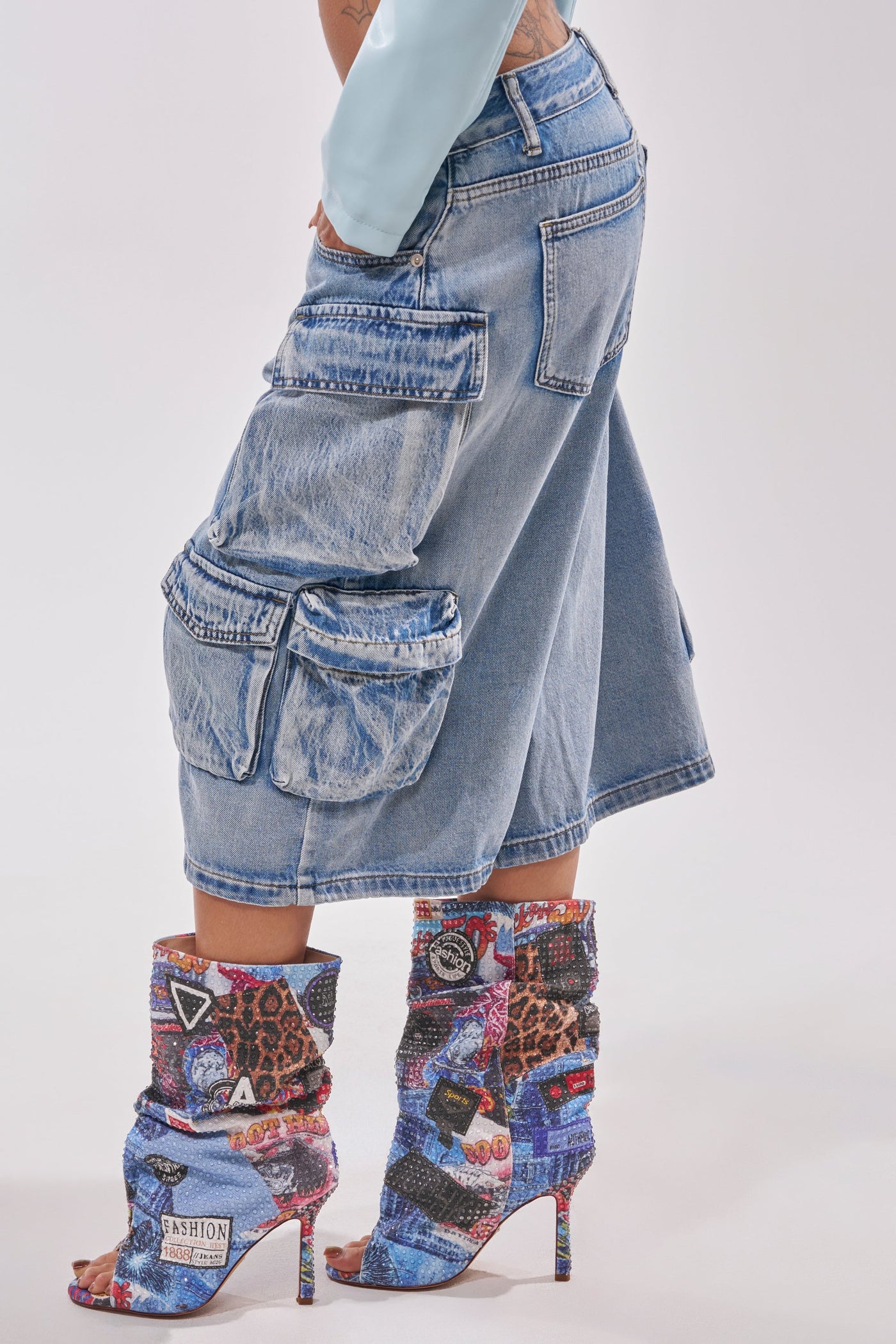 TOO MUCH FUN CARGO BERMUDA SHORT