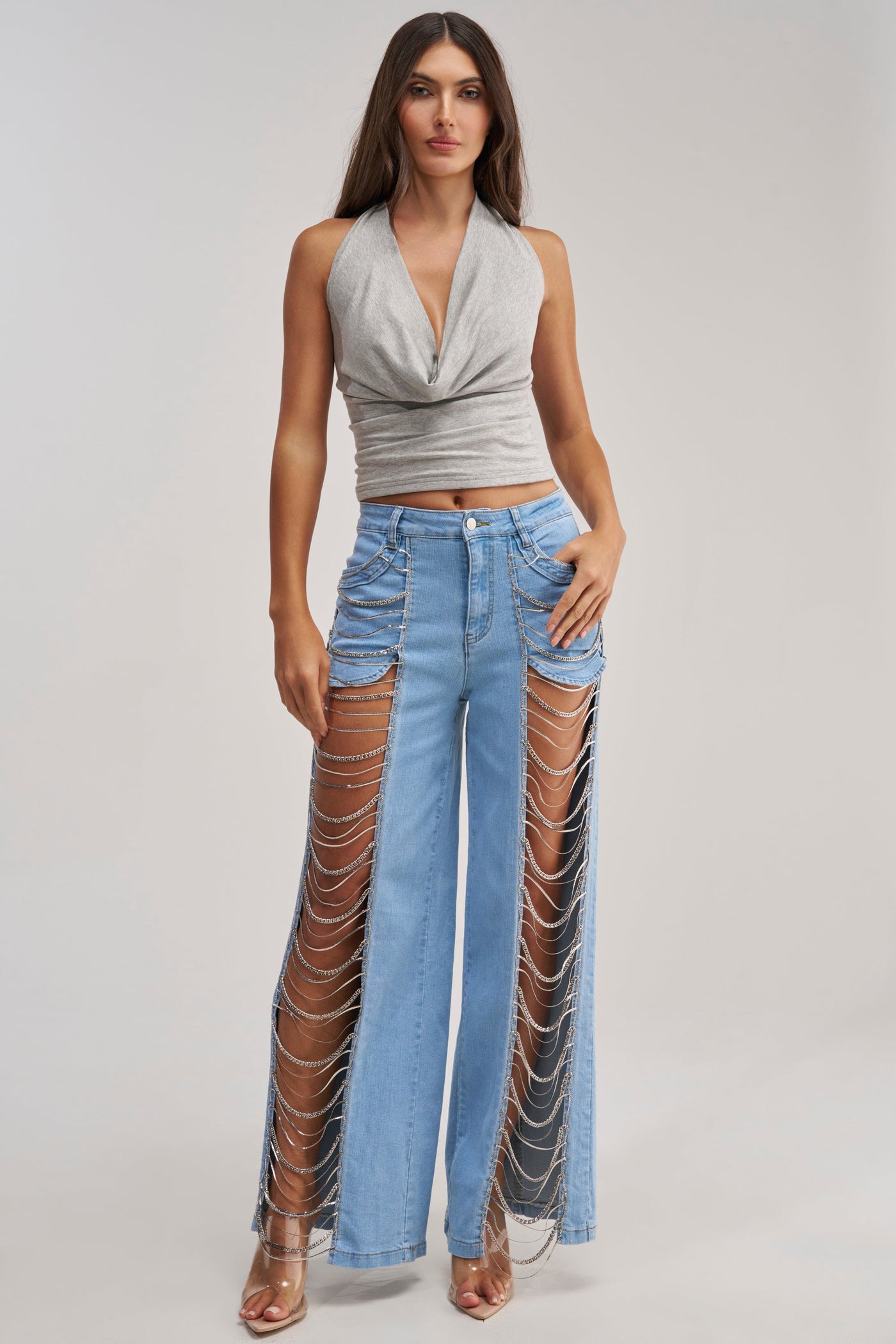 CHAINS FOR DAYS RELAXED DENIM