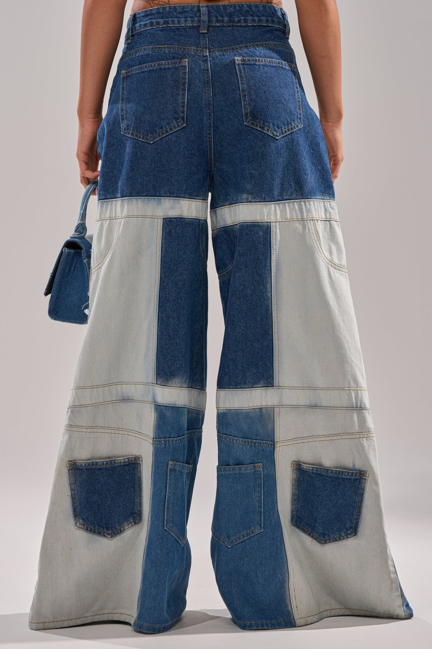 TOO MUCH GOING ON WIDE LEG DENIM