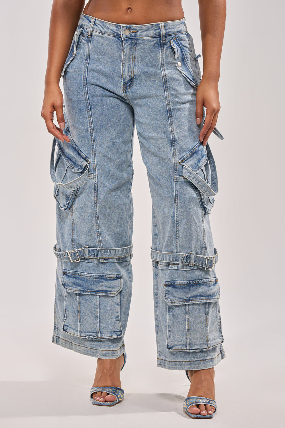 KARA DENIM CARGO PANT