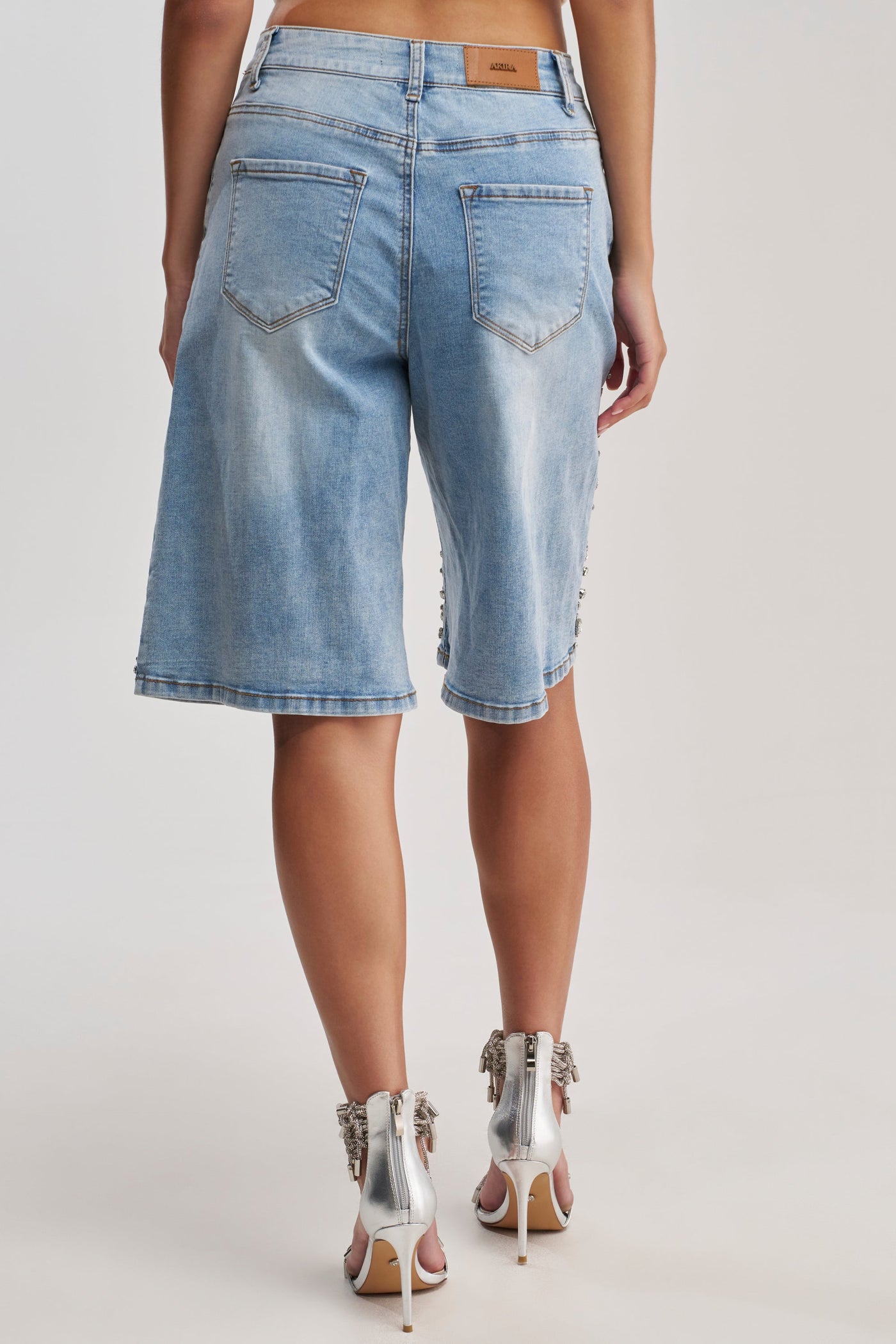 BLESSED RHINESTONE BERMUDA
