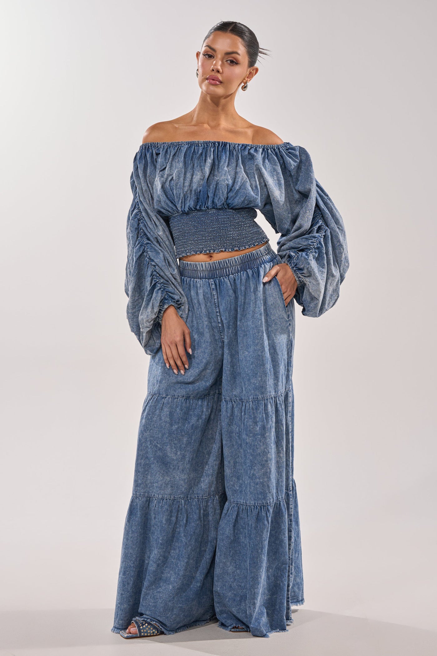DENIM FOR DAYS PALAZZO PANT