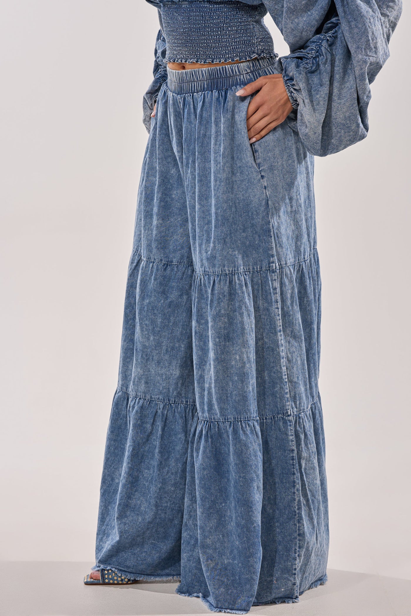 DENIM FOR DAYS PALAZZO PANT