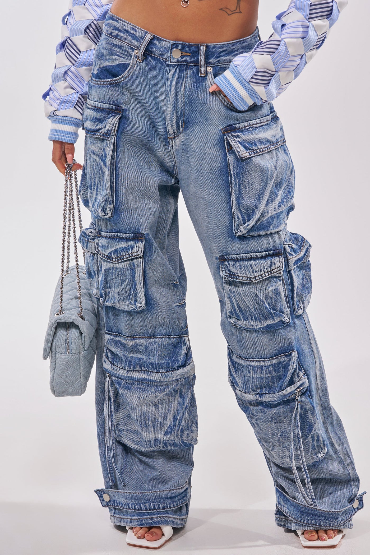 EASY ENOUGH CARGO DENIM
