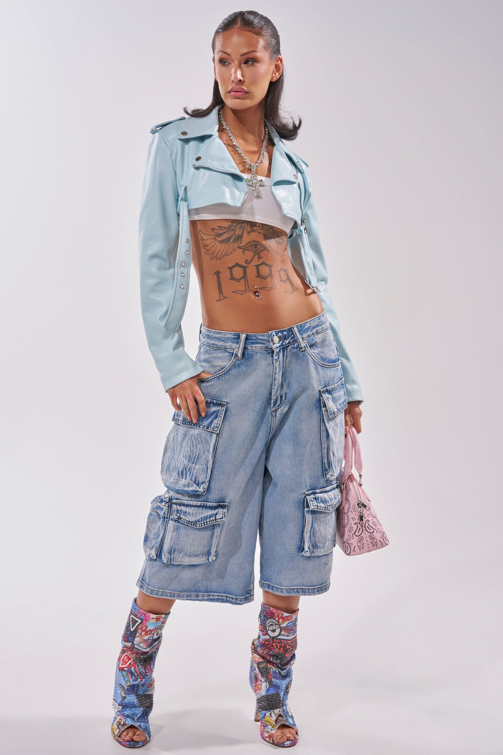 TOO MUCH FUN CARGO BERMUDA SHORT
